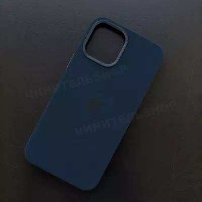 Чехол iPhone 12 Pro Max Silicone Case (MagSafe) Deep Navy