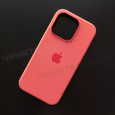 Чехол iPhone 15 Pro Silicone Case (MagSafe) Guava