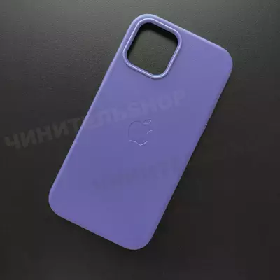 Чехол iPhone 12/12 Pro Leather Case (MagSafe) Lavender