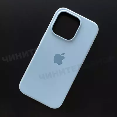 Чехол iPhone 15 Pro Silicone Case (MagSafe) Light Blue