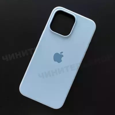 Чехол iPhone 15 Pro Max Silicone Case (MagSafe) Light Blue