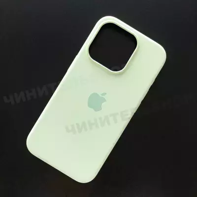 Чехол iPhone 15 Pro Silicone Case (MagSafe) Soft Mint