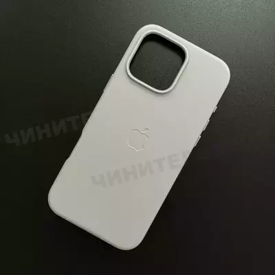 Чехол iPhone 16 Pro Max Leather Case (MagSafe) Moonstone