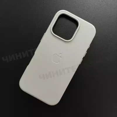 Чехол iPhone 16 Pro Leather Case (MagSafe) Moonstone