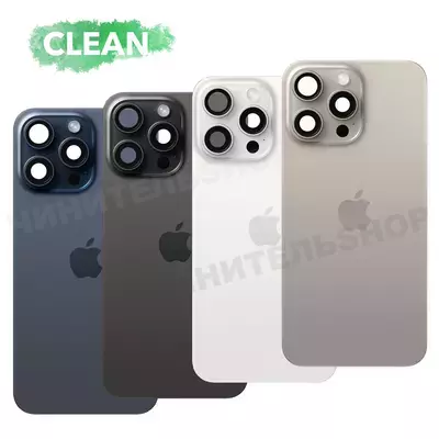 Задняя крышка iPhone 15 Pro Оригинал с разбора Со шлейфом (Clean)