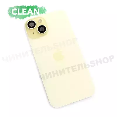 Задняя крышка iPhone 15 (Yellow) со шлейфом