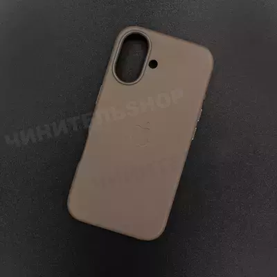 Чехол iPhone 16 Leather Case (MagSafe) Bronze