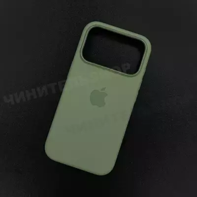 Чехол iPhone 17 Pro Silicone Case (MagSafe) Light Moss