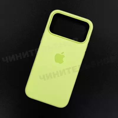 Чехол iPhone 17 Pro Max Silicone Case (MagSafe + Camera Control) Neon Yellow
