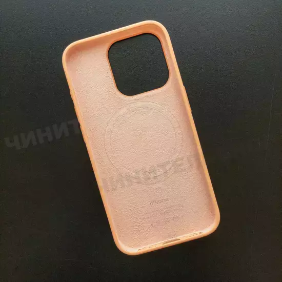 Чехол iPhone 15 Pro Silicone Case (MagSafe) Orange Sorbet