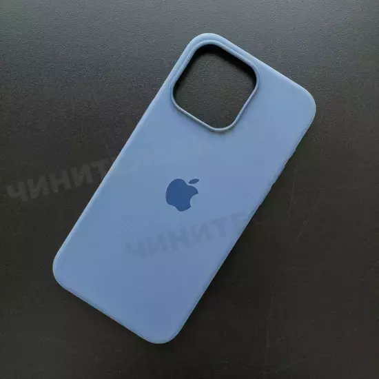 Чехол iPhone 15 Pro Max Silicone Case (MagSafe) Winter Blue