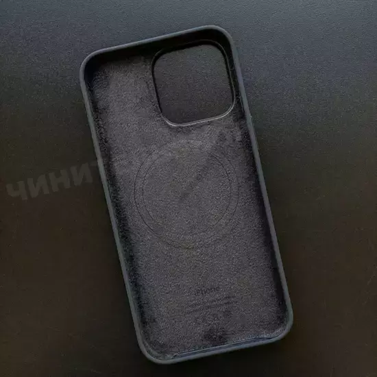 Чехол iPhone 15 Pro Max Silicone Case (MagSafe) Black
