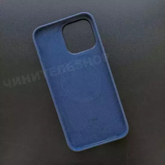 Чехол iPhone 15 Pro Max Silicone Case (MagSafe) Storm Blue
