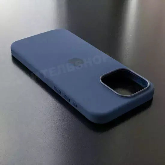 Чехол iPhone 15 Pro Max Silicone Case (MagSafe) Storm Blue