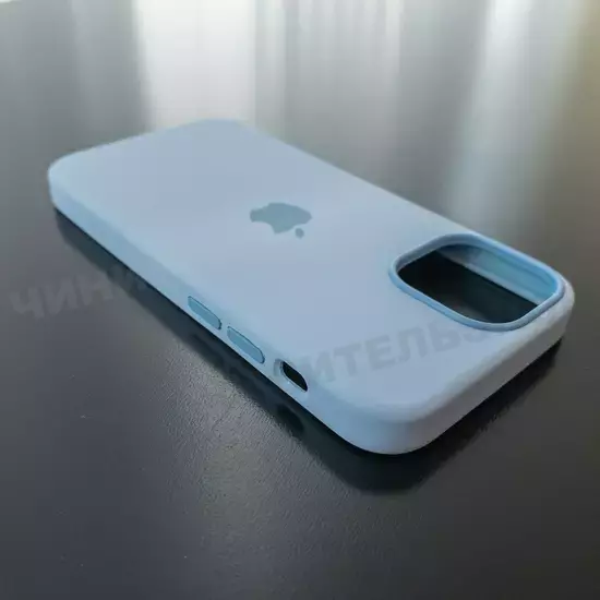 Чехол iPhone 13 mini Silicone Case (MagSafe) Blue Fog