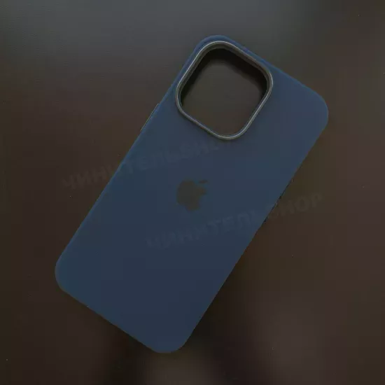 Чехол iPhone 13 Pro Silicone Case (MagSafe) Abyss Blue