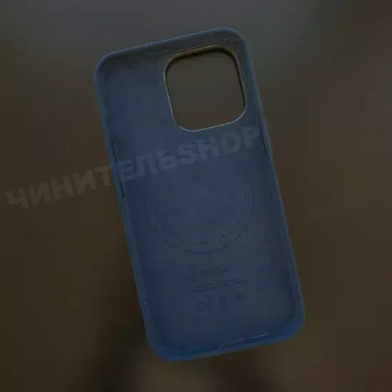 Чехол iPhone 13 Pro Silicone Case (MagSafe) Abyss Blue