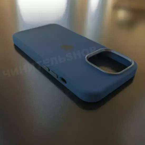 Чехол iPhone 13 Pro Silicone Case (MagSafe) Abyss Blue
