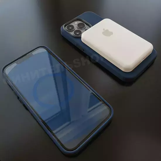 Чехол iPhone 13 Pro Silicone Case (MagSafe) Abyss Blue