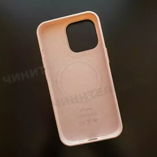 Чехол iPhone 13 Pro Silicone Case (MagSafe) Chalk Pink