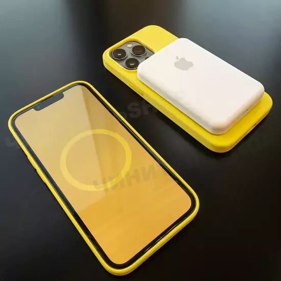 Чехол iPhone 13 Pro Max Silicone Case (MagSafe) Lemon Zest