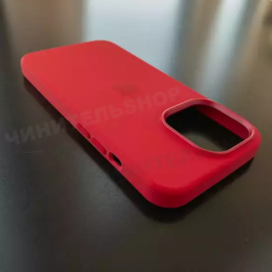 Чехол iPhone 13 Pro Silicone Case (MagSafe) Red