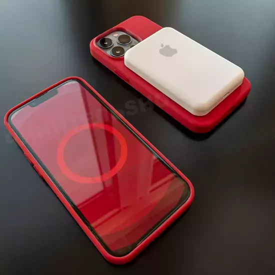 Чехол iPhone 13 Pro Max Silicone Case (MagSafe) Red