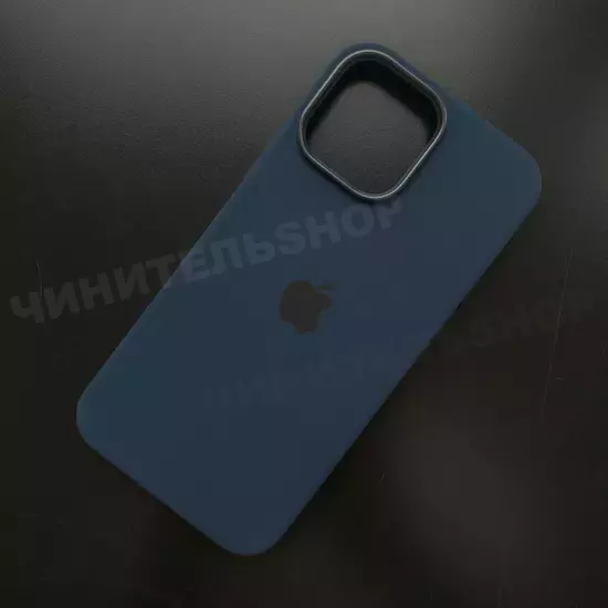 Чехол iPhone 13 Pro Max Silicone Case (MagSafe) Abyss Blue