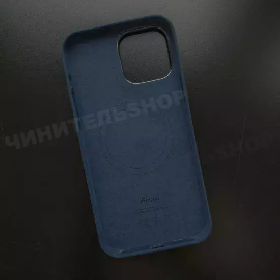 Чехол iPhone 13 Pro Max Silicone Case (MagSafe) Abyss Blue
