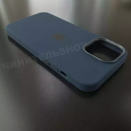 Чехол iPhone 13 Pro Max Silicone Case (MagSafe) Abyss Blue