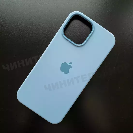 Чехол iPhone 13 Pro Max Silicone Case (MagSafe) Blue Fog