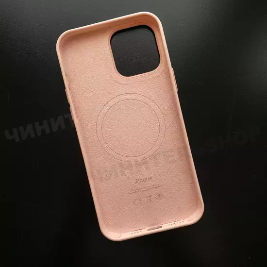 Чехол iPhone 13 Pro Max Silicone Case (MagSafe) Chalk Pink