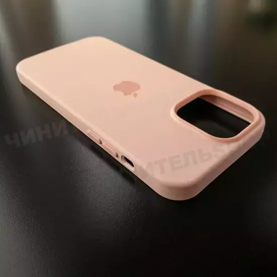 Чехол iPhone 13 Pro Max Silicone Case (MagSafe) Chalk Pink