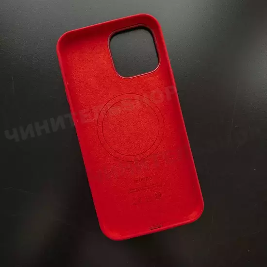 Чехол iPhone 13 Pro Max Silicone Case (MagSafe) Red