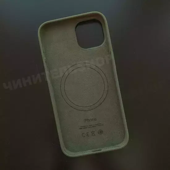 Чехол iPhone 14 Silicone Case (MagSafe) Olive