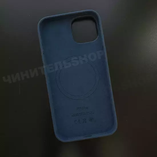 Чехол iPhone 14 Silicone Case (MagSafe) Storm Blue