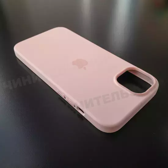 Чехол iPhone 14 Plus Silicone Case (MagSafe) Chalk Pink