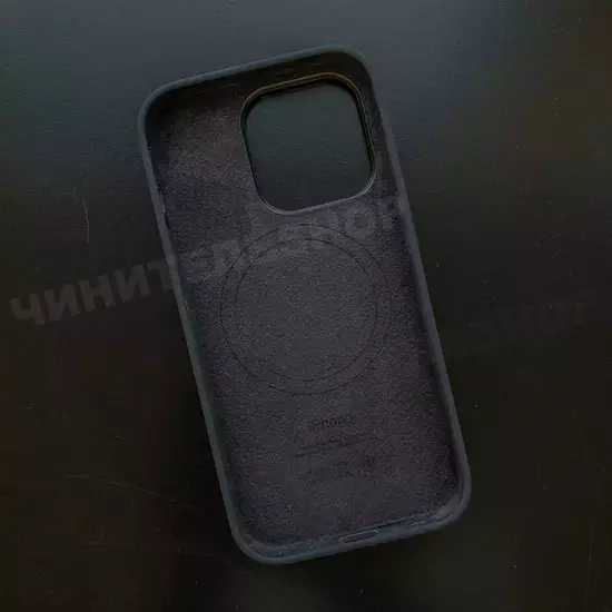 Чехол iPhone 14 Pro Silicone Case (MagSafe) Midnight