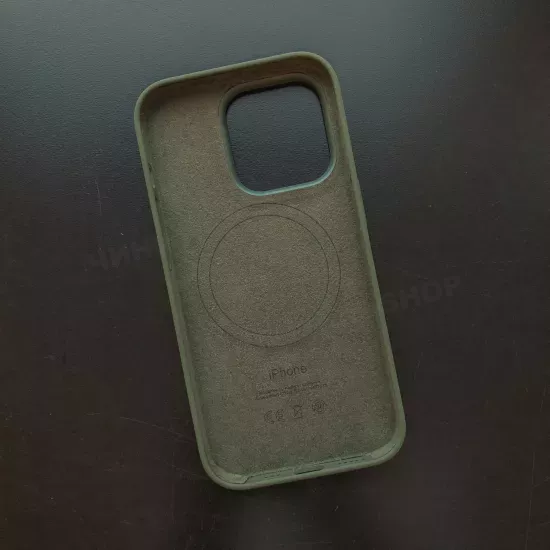 Чехол iPhone 14 Pro Silicone Case (MagSafe) Olive