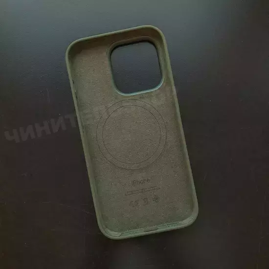 Чехол iPhone 14 Pro Silicone Case (MagSafe) Olive