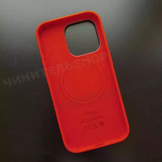Чехол iPhone 14 Pro Silicone Case (MagSafe) Red