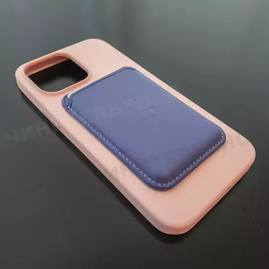 Чехол iPhone 14 Pro Max Silicone Case (MagSafe) Chalk Pink