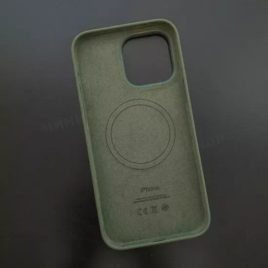 Чехол iPhone 14 Pro Max Silicone Case (MagSafe) Olive