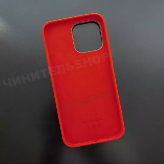 Чехол iPhone 14 Pro Max Silicone Case (MagSafe) Red