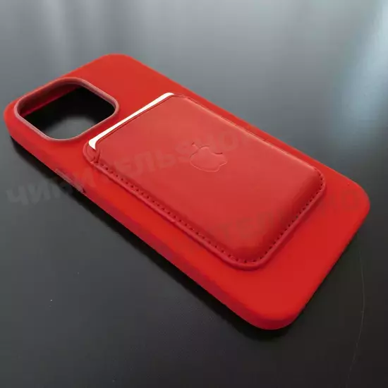Чехол iPhone 14 Pro Max Silicone Case (MagSafe) Red