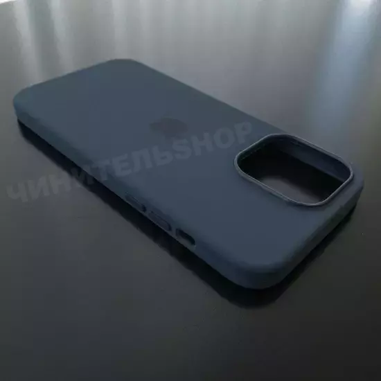 Чехол iPhone 14 Pro Max Silicone Case (MagSafe) Storm Blue