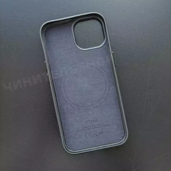 Чехол iPhone 15 FineWoven Case (MagSafe) Black