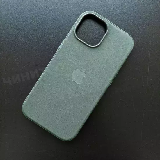 Чехол iPhone 15 FineWoven Case (MagSafe) Evergreen