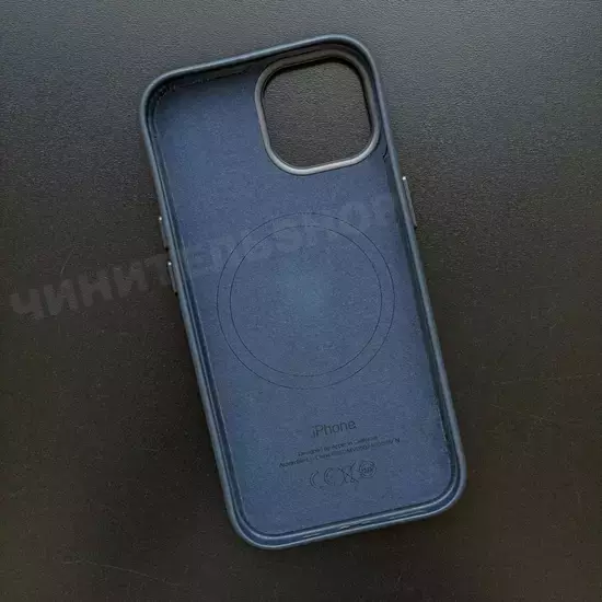 Чехол iPhone 15 FineWoven Case (MagSafe) Pacific Blue