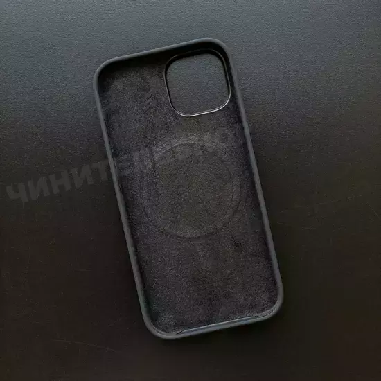 Чехол iPhone 15 Silicone Case (MagSafe) Black